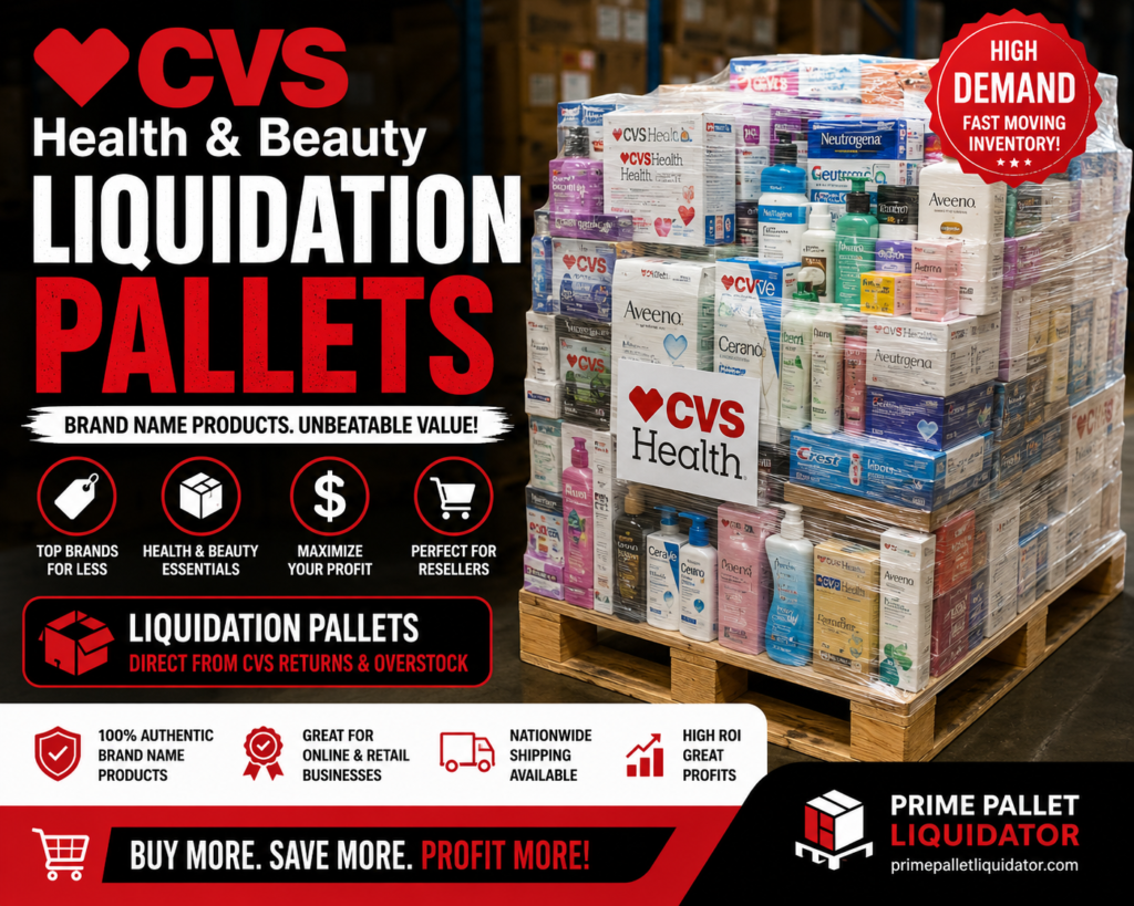 CVS Health & Beauty Liquidation Pallets