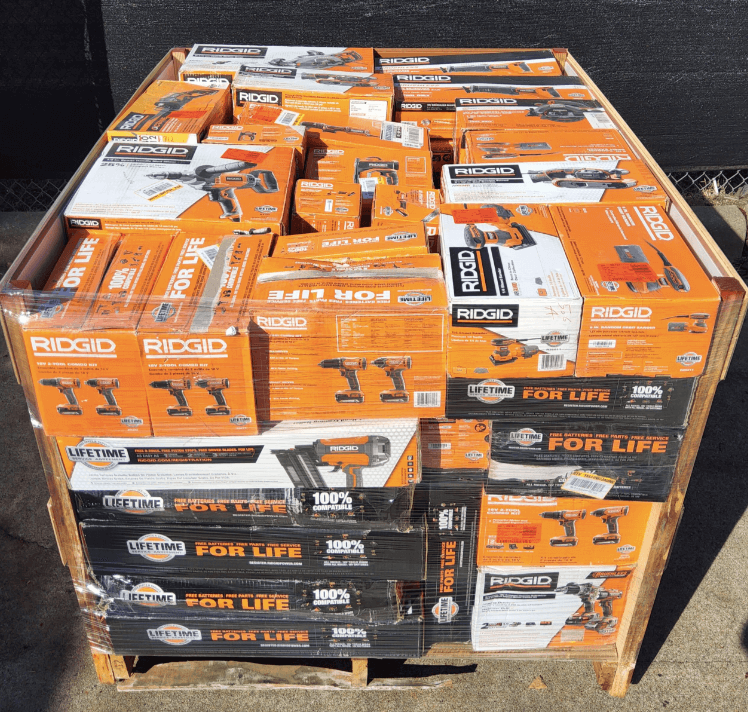Manifested RIDGID SeeSnake pallet for sale with drain inspection equipment