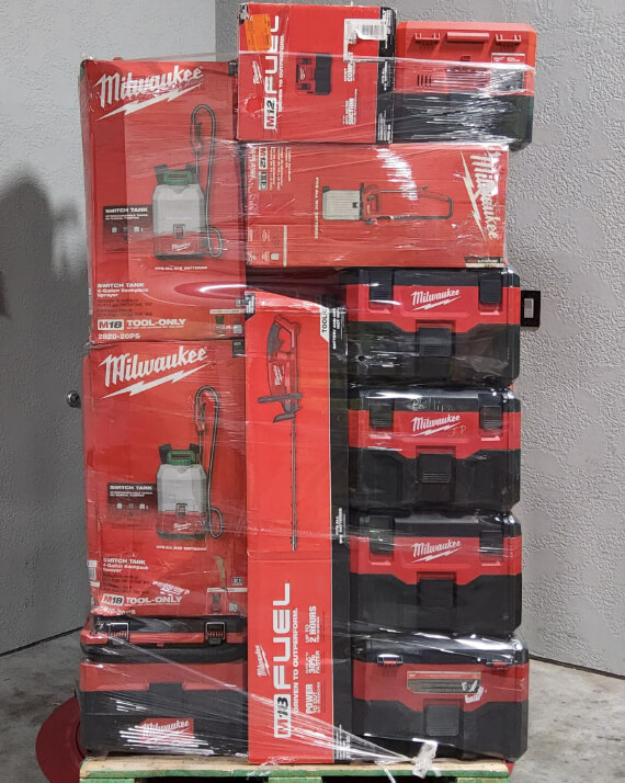 Wholesale Milwaukee M18 and M12 power tool pallet