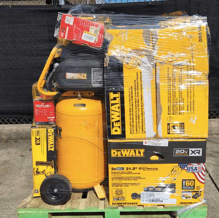 Grade A Milwaukee DeWalt shelf pull and tested return tool pallet