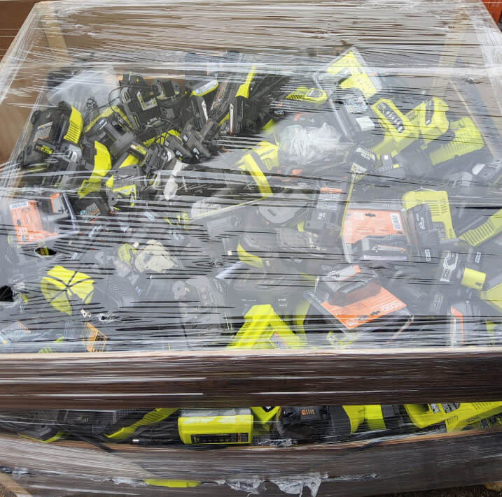 Wholesale Ryobi batteries and chargers pallet