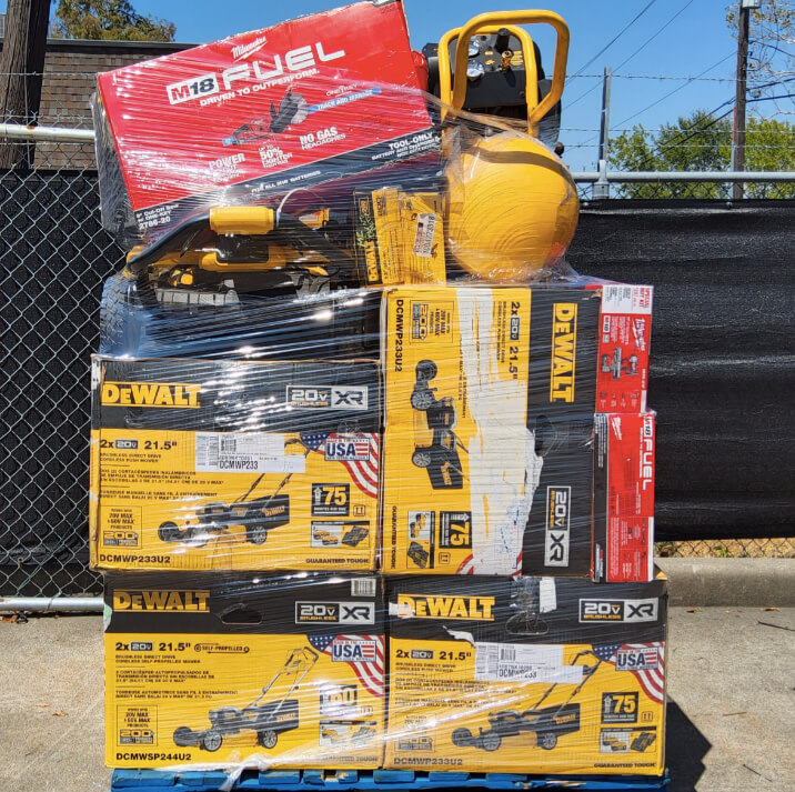 Milwaukee M18 FUEL and DeWalt 20V MAX tool pallet
