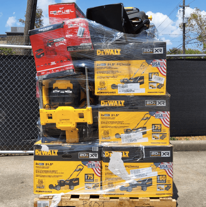 Mixed Milwaukee DeWalt tool pallets for sale