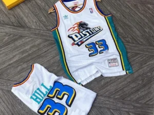 Wholesale basketball jersey pallet containing approximately 115 brand-new assorted basketball jerseys