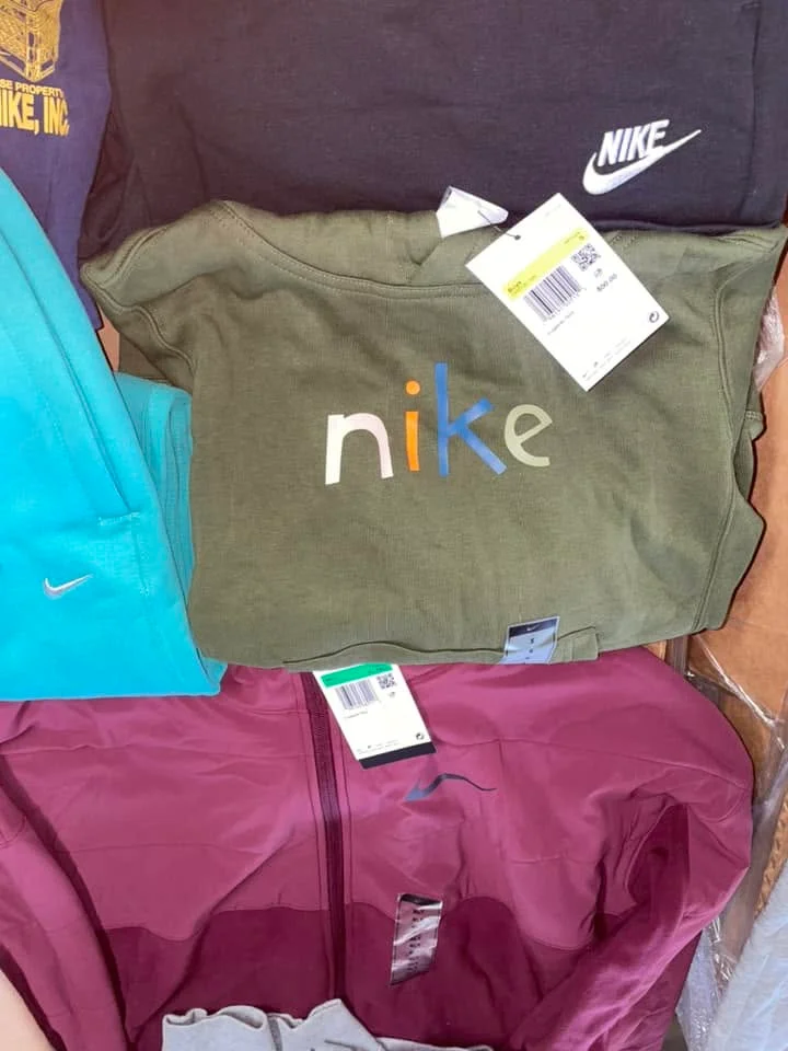 Nike athletic apparel liquidation pallet with assorted sportswear for wholesale resellers