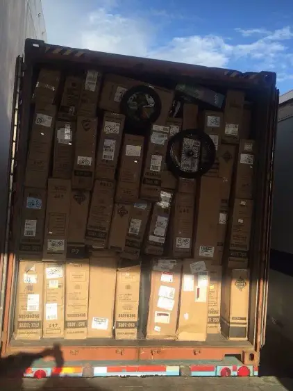 Bicycle liquidation pallet with 50 assorted bicycles and accessories for wholesale resale