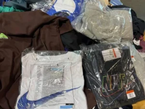 Nike athletic apparel liquidation pallet with assorted sportswear for wholesale resellers