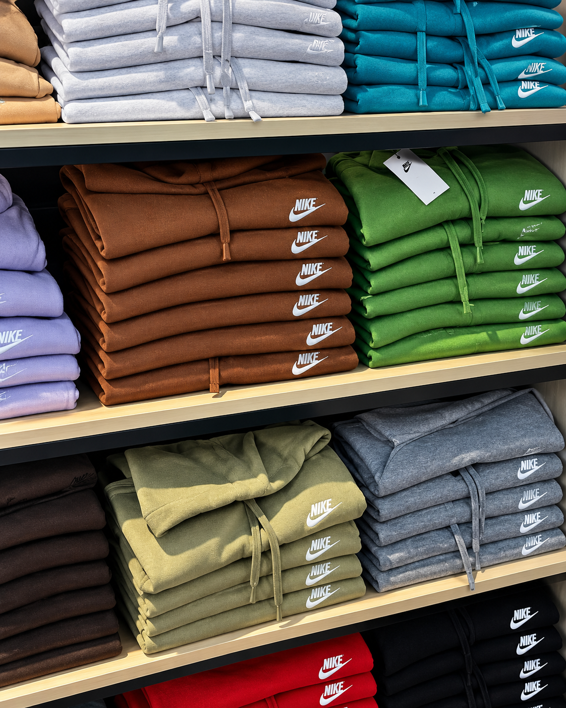 Nike athletic apparel liquidation pallet with assorted sportswear for wholesale resellers