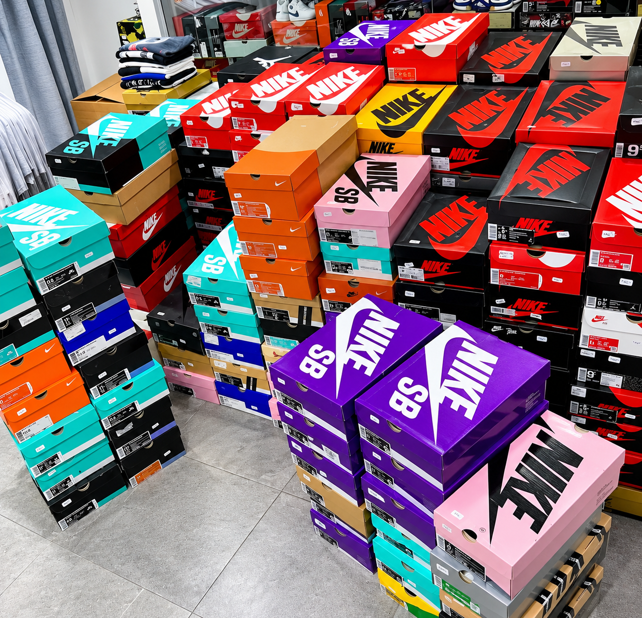 Nike athletic apparel liquidation pallet with assorted sportswear for wholesale resellers